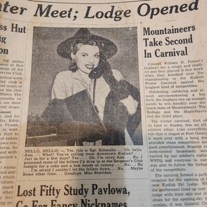 Vintage 49's Fort Greely  The Kodiak Bear Military newspaper